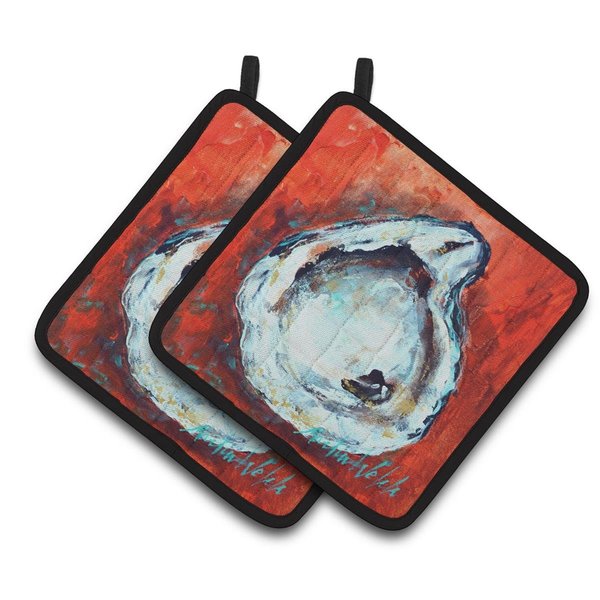 Carolines Treasures Char Broiled Oyster Pair of Pot Holders MW1321PTHD